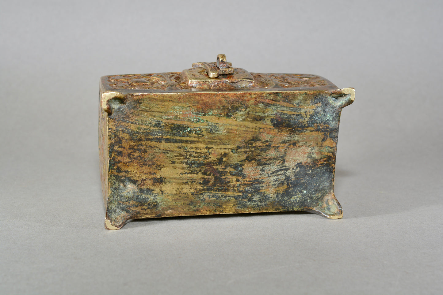 Medieval revival dome topped casket jewel box