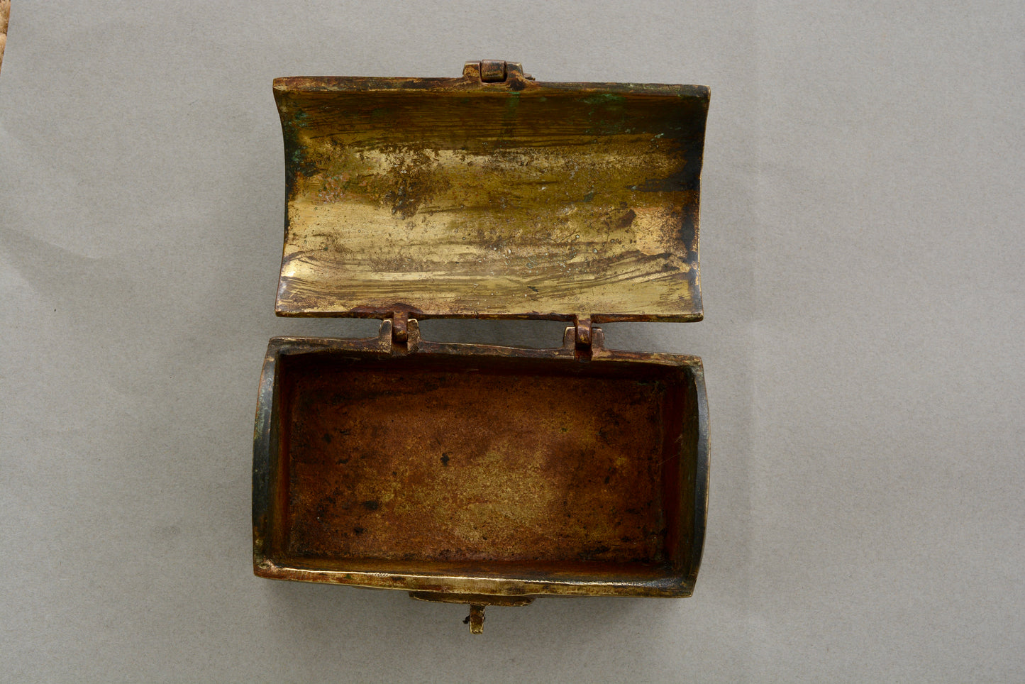 Medieval revival dome topped casket jewel box