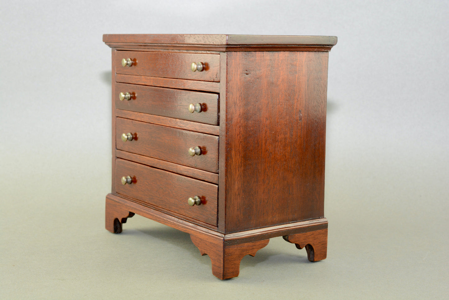 Miniature Georgian style chest of drawers jewel case jewellery