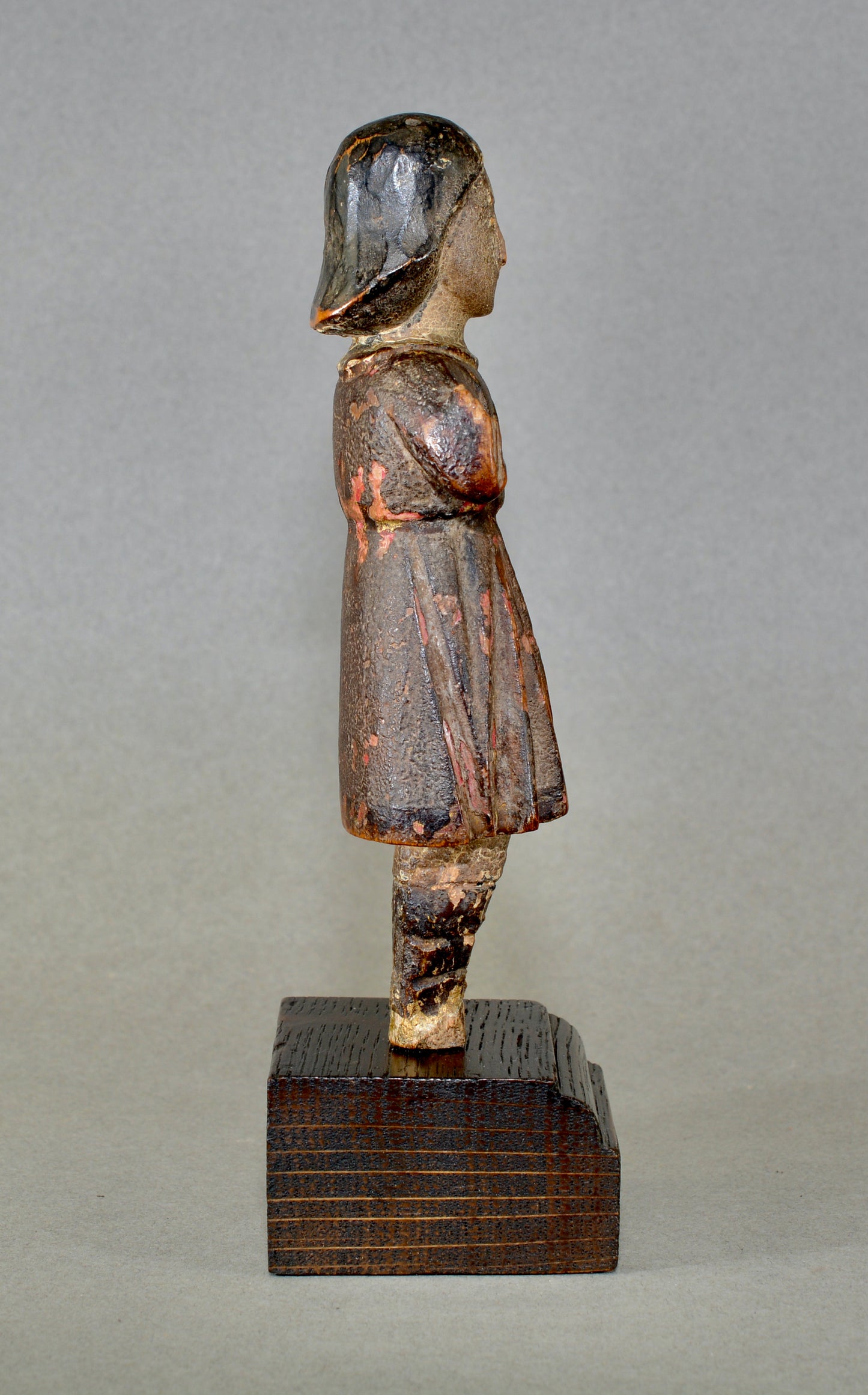 18th century Hispano-Phillippines carved wooden santos figure