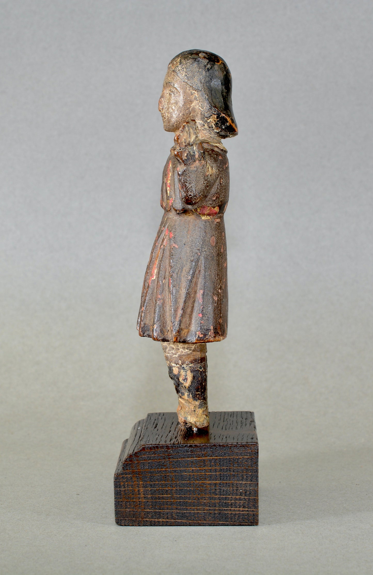 18th century Hispano-Phillippines carved wooden santos figure