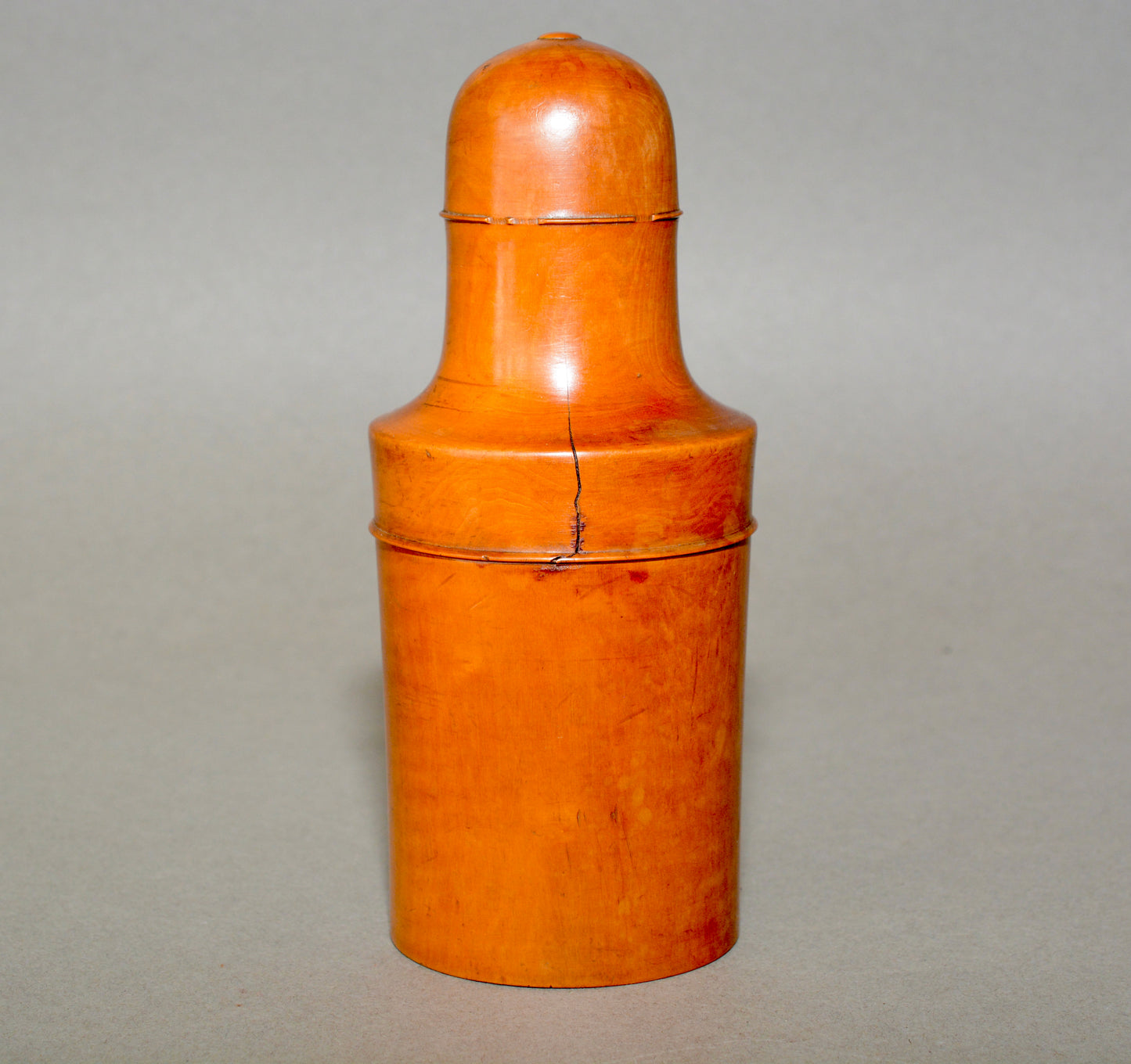 Victorian apothecary medicine bottle in wooden case