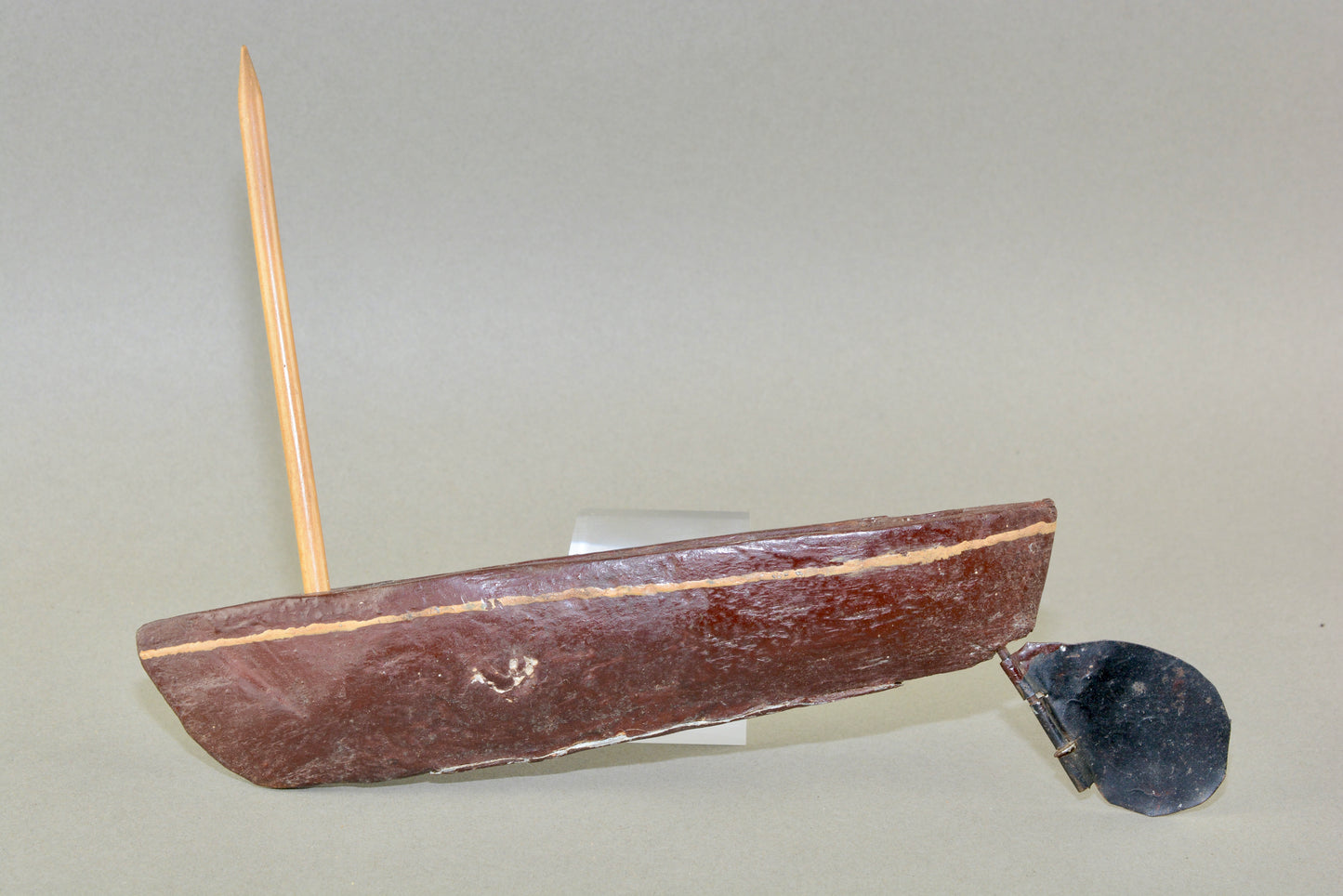 Scratchbuilt model pond yacht folk art boat