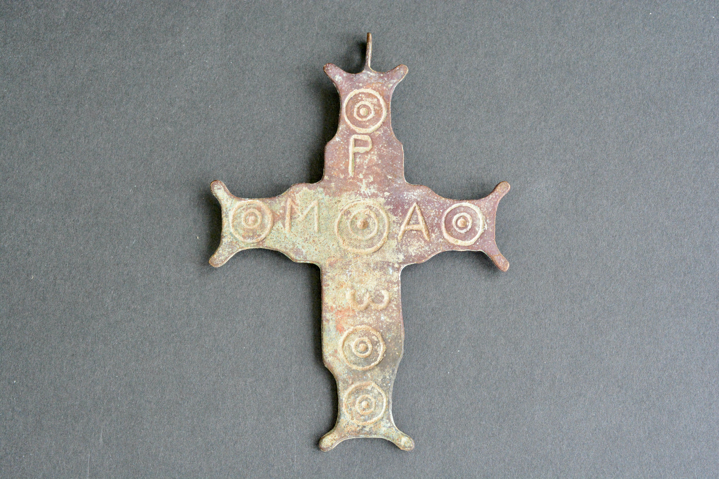 Large 17th century Enkolpion cross Eastern Orthodox crucifix