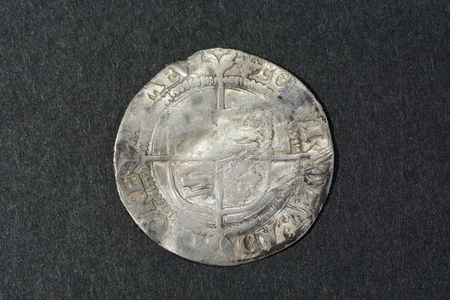 1560-1561 Elizabeth I Hammered Silver Groat Cross Crosslet