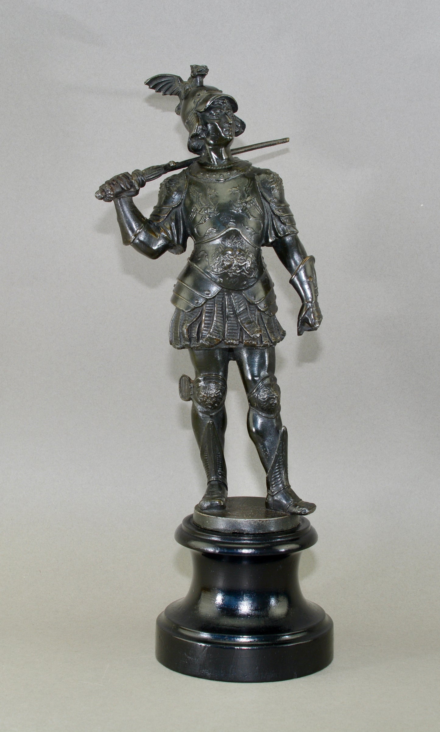 Sculptural figure of a Knight in armour circa.1900