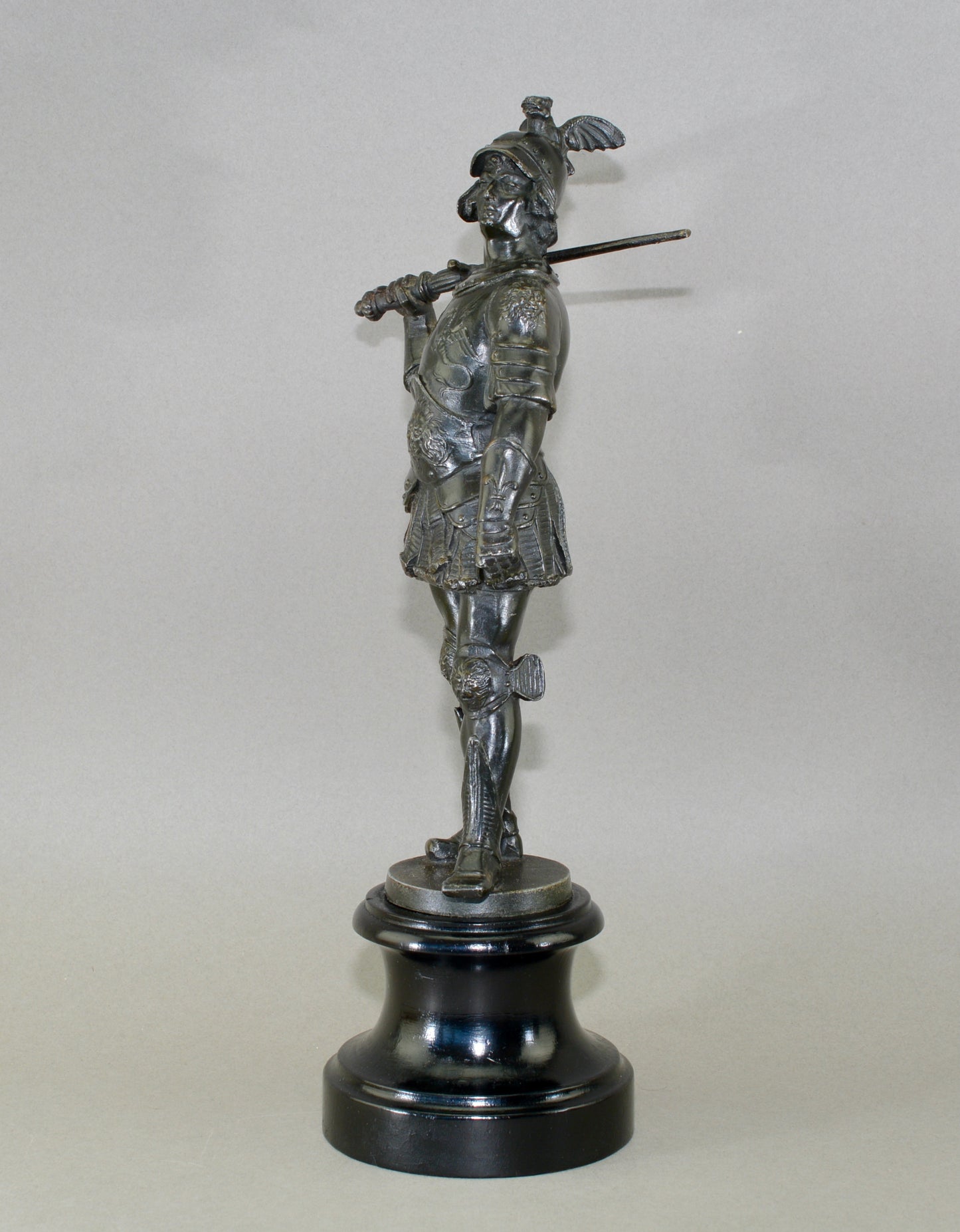 Sculptural figure of a Knight in armour circa.1900
