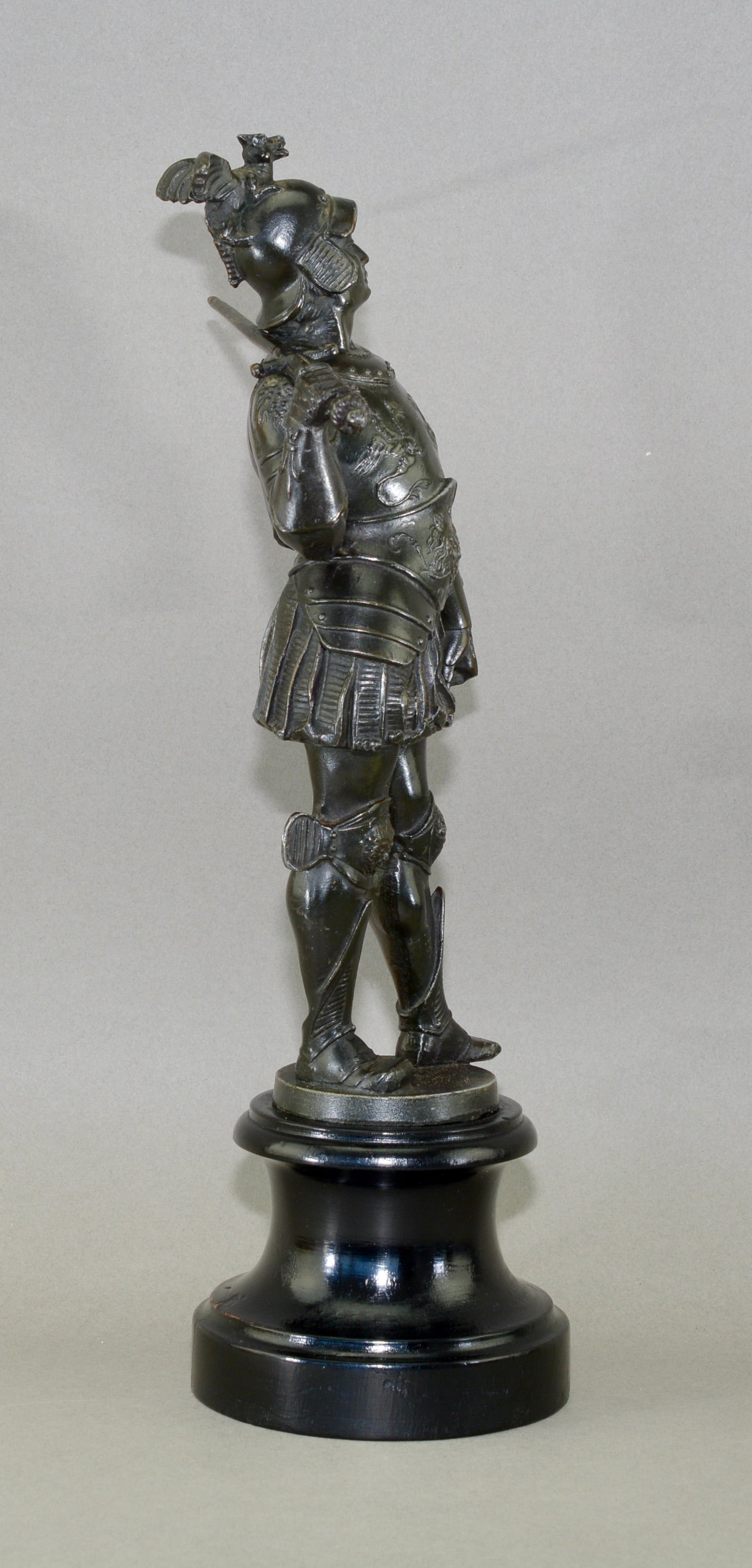 Sculptural figure of a Knight in armour circa.1900
