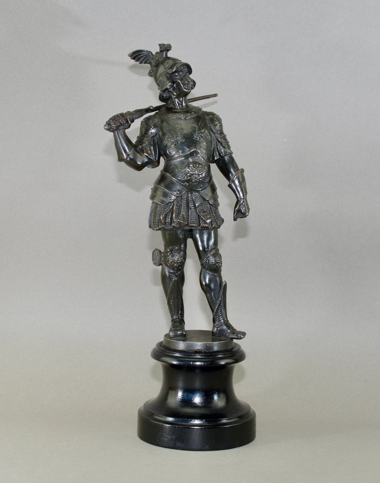 Sculptural figure of a Knight in armour circa.1900