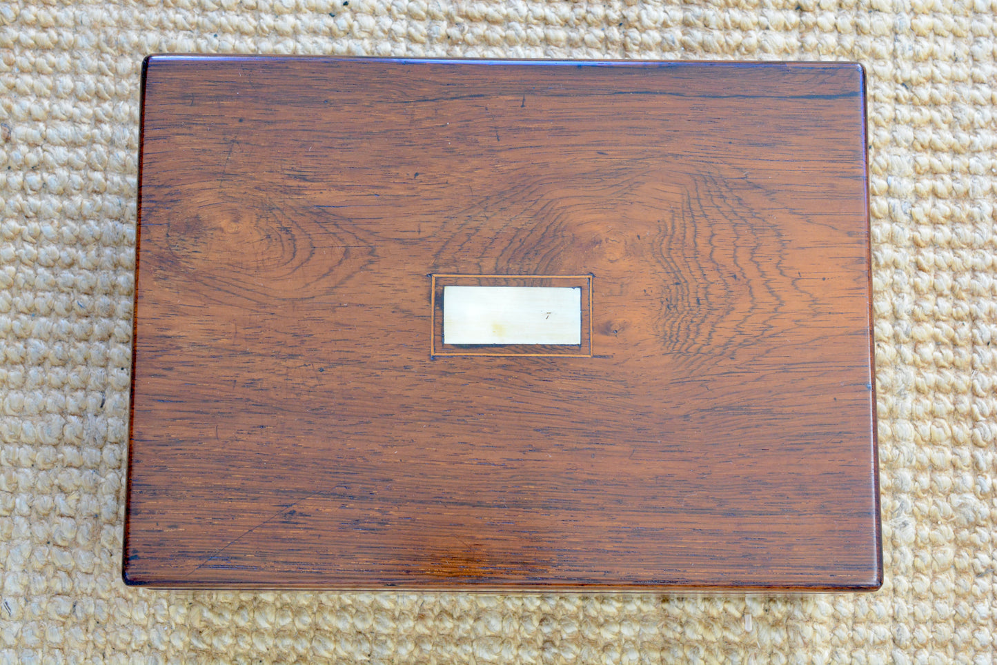Victorian Rosewood and mother of pearl sewing box