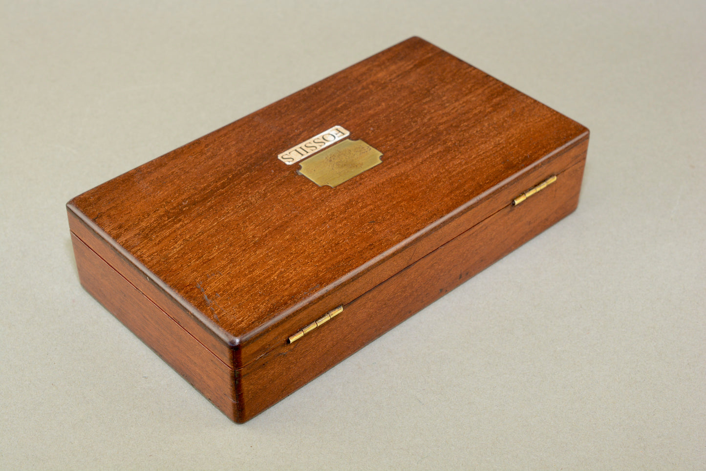 A Victorian gentlemans fossil collection in mahogany box