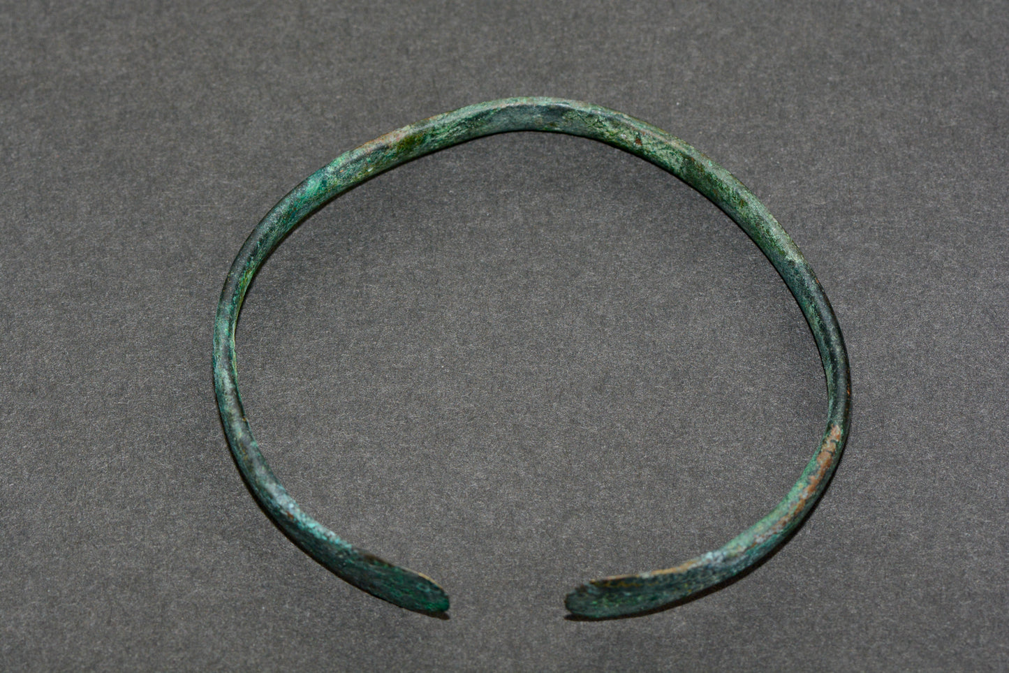 Ancient Celtic bronze decorated bangle torc circa.400 BC M18
