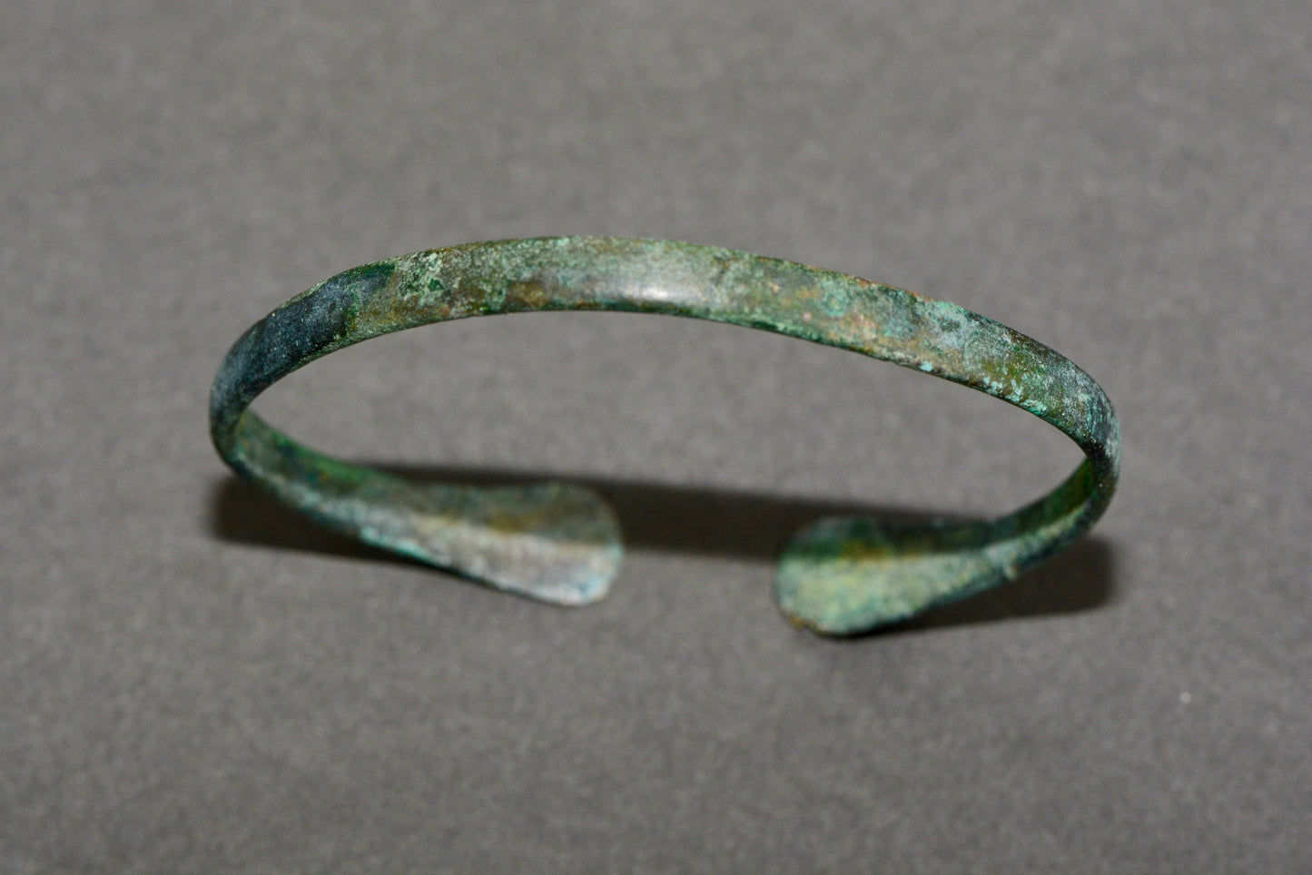 Ancient Celtic bronze decorated bangle torc circa.400 BC M18