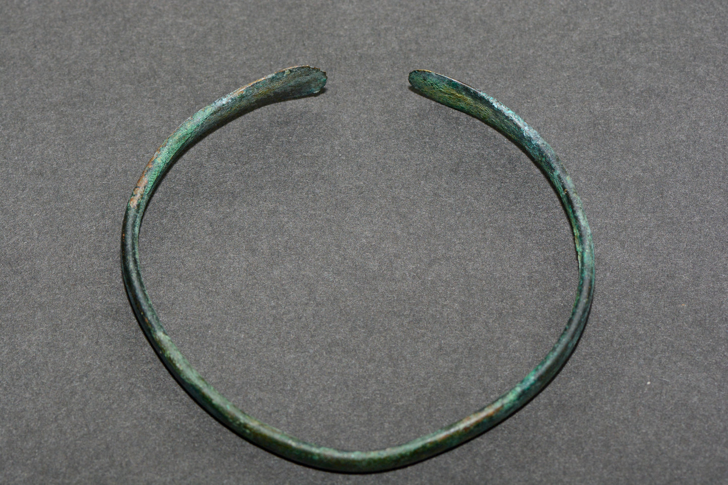Ancient Celtic bronze decorated bangle torc circa.400 BC M18