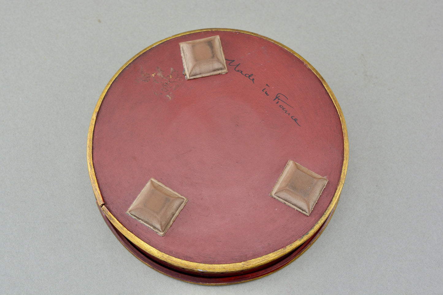 French toleware wine bottle coaster