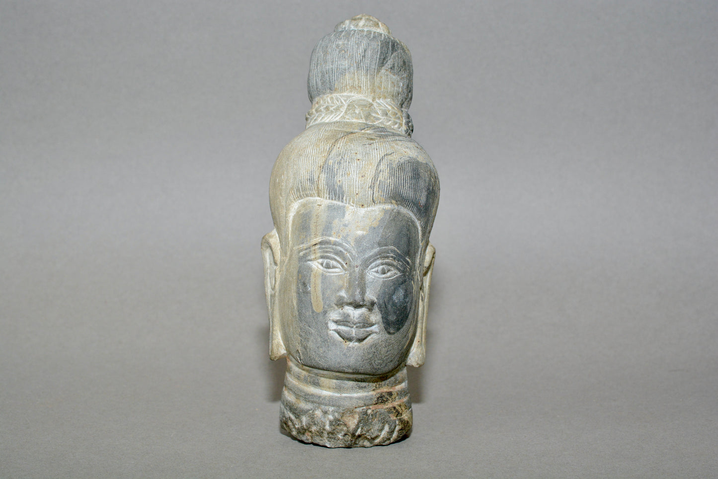 Gandharan stone schist head of Buddha
