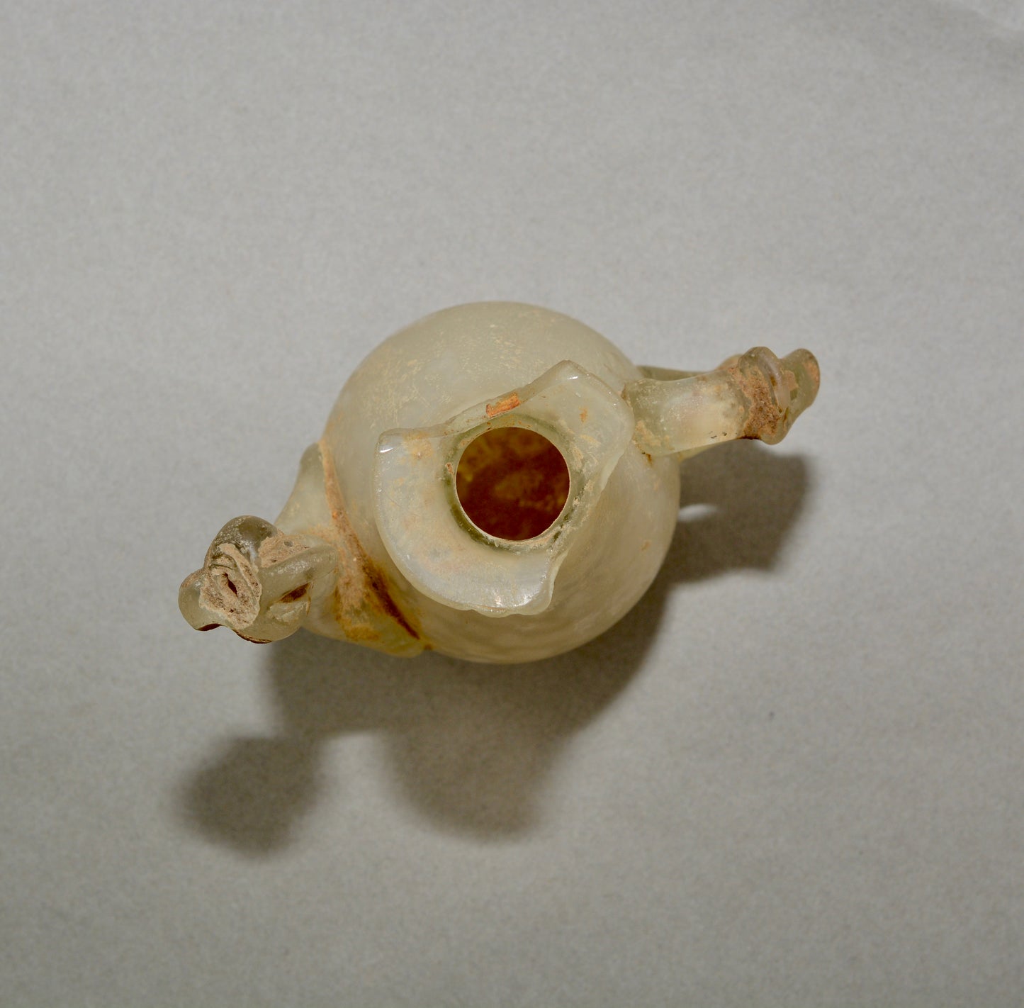 Small ancient glass jug juglet Roman period eastern provinces