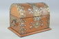 Arts and Crafts dome topped metal bound box