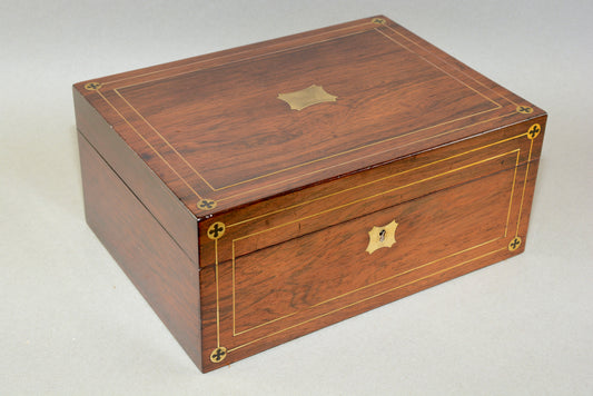 Regency rosewood sewing box by Wm.Dobson Strand London
