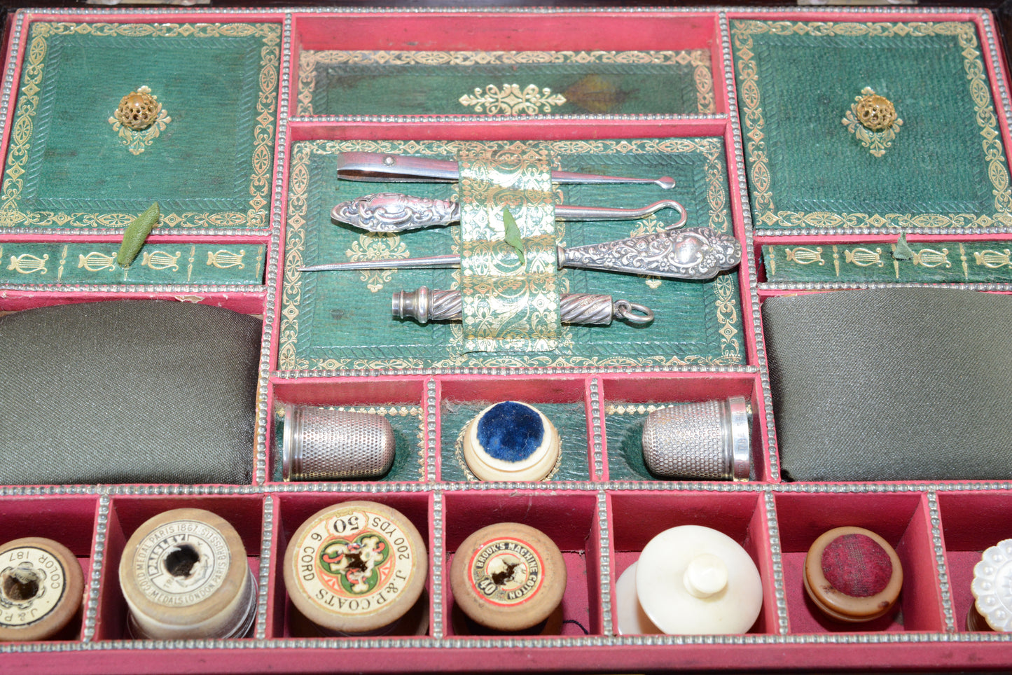 Regency rosewood sewing box by Wm.Dobson Strand London