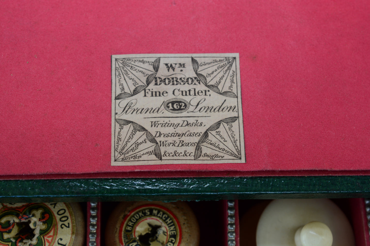 Regency rosewood sewing box by Wm.Dobson Strand London
