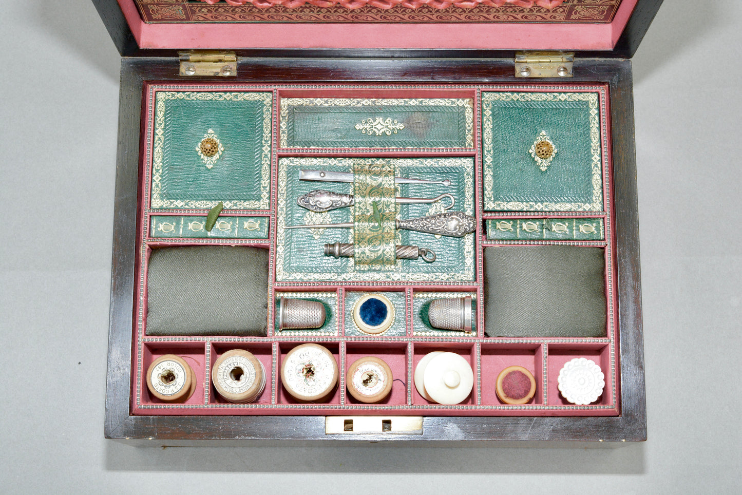 Regency rosewood sewing box by Wm.Dobson Strand London
