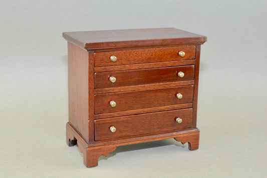 Miniature Georgian style chest of drawers jewel case jewellery