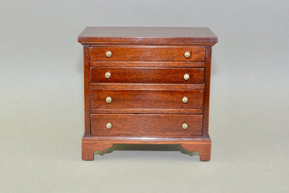 Miniature Georgian style chest of drawers jewel case jewellery