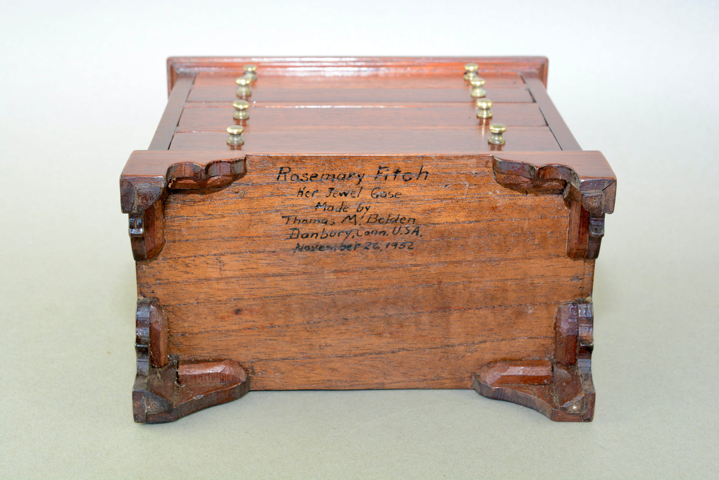 Miniature Georgian style chest of drawers jewel case jewellery