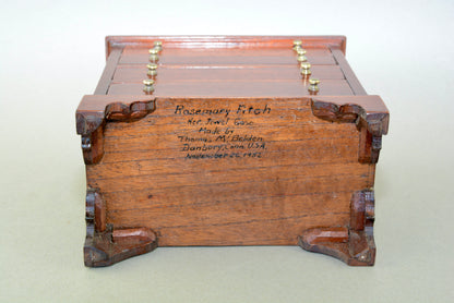 Miniature Georgian style chest of drawers jewel case jewellery