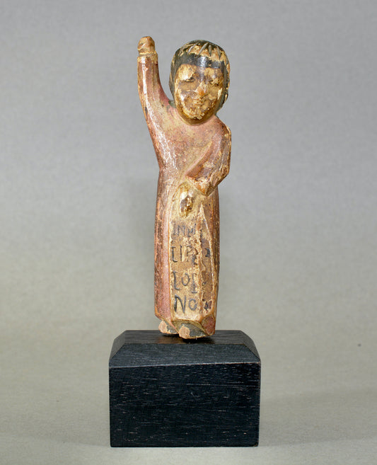 18th century Hispano-Phillippines carved wooden santos figure