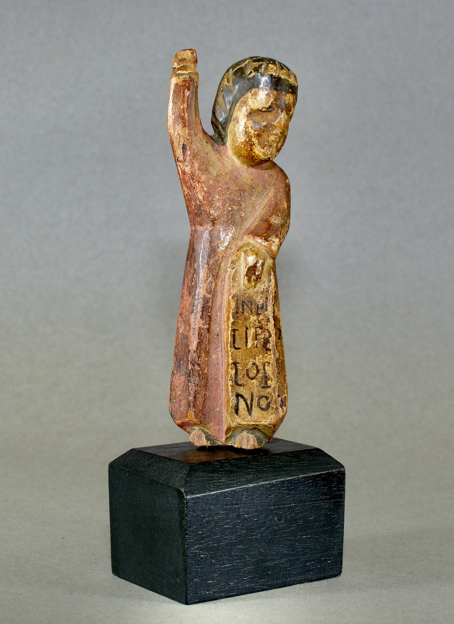 18th century Hispano-Phillippines carved wooden santos figure