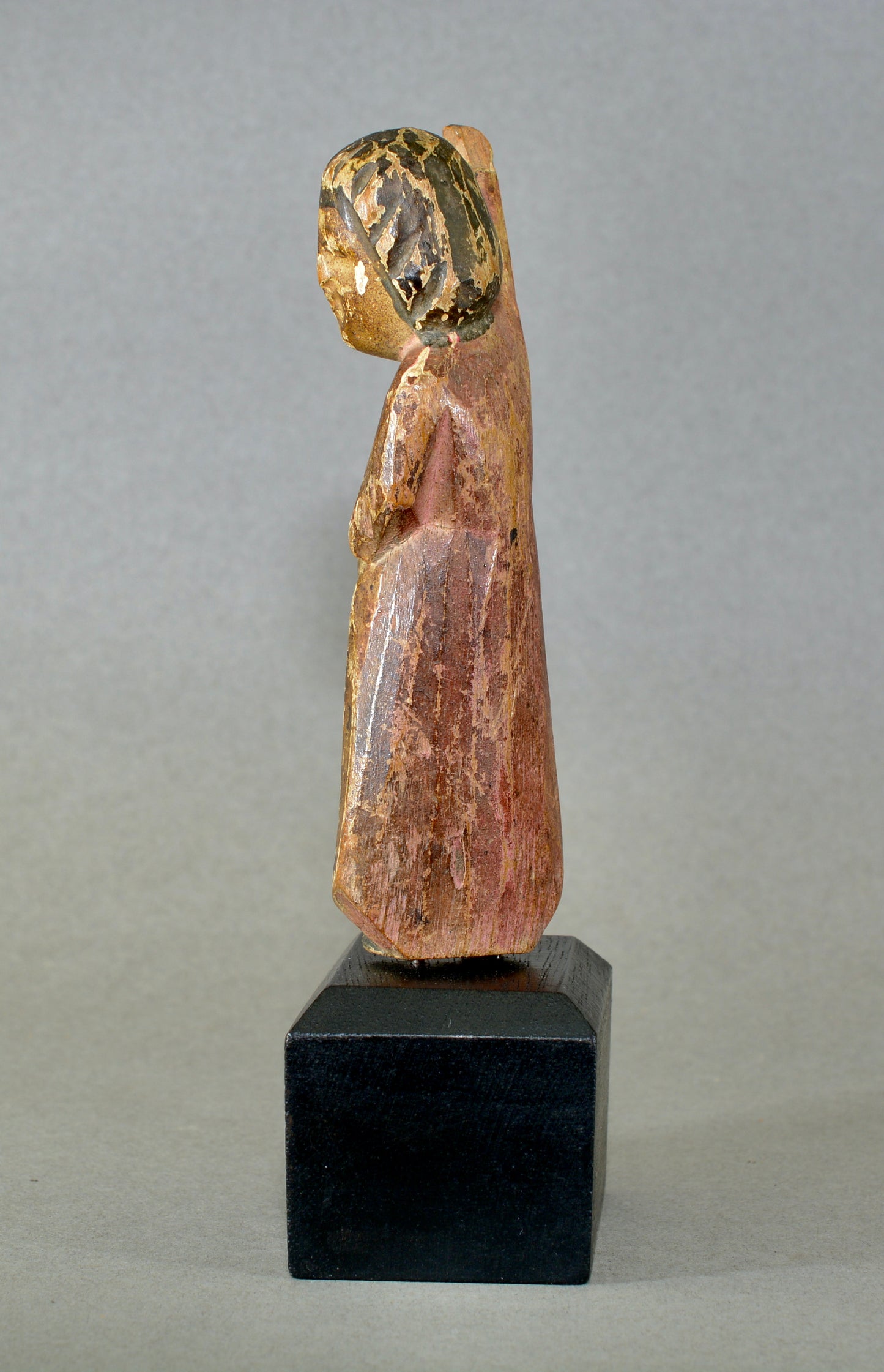 18th century Hispano-Phillippines carved wooden santos figure