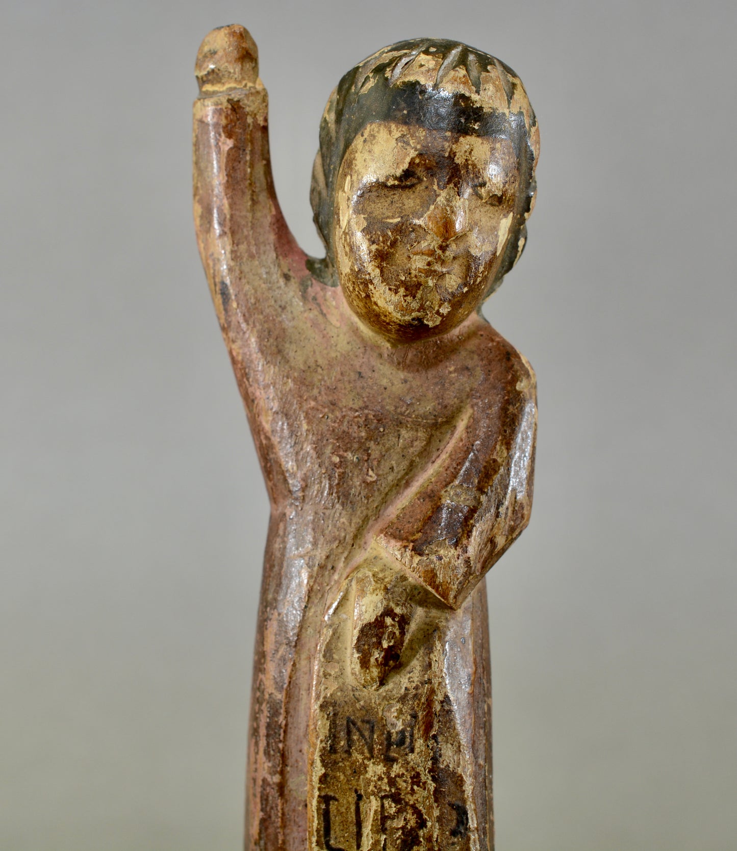 18th century Hispano-Phillippines carved wooden santos figure