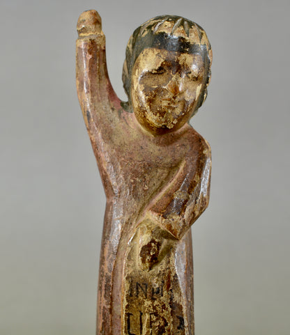 18th century Hispano-Phillippines carved wooden santos figure
