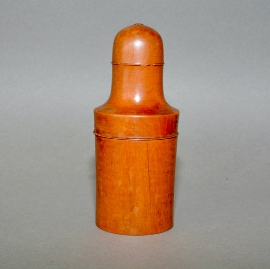 Victorian apothecary medicine bottle in wooden case