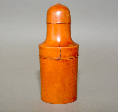 Victorian apothecary medicine bottle in wooden case