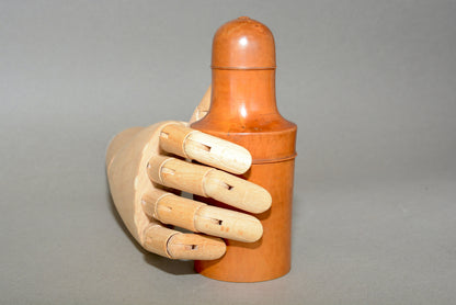 Victorian apothecary medicine bottle in wooden case