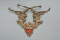 Edwardian brass dragon mount
