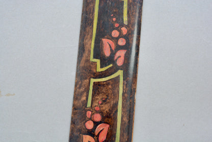 Arts and Crafts wooden door finger push plate