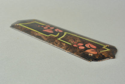 Arts and Crafts wooden door finger push plate
