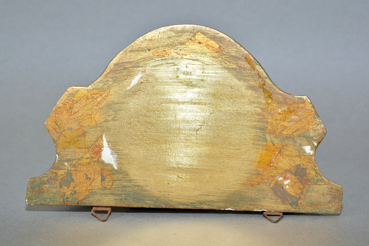 Antique carved wooden gilded Rococo wall shelf sconce corbel