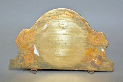 Antique carved wooden gilded Rococo wall shelf sconce corbel