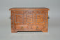 Miniature Jacobean table top oak coffer box chest