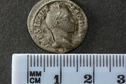 Ancient Roman silver denarius Severus Alexander (AD 222-235) Denarius / Virtus M6
