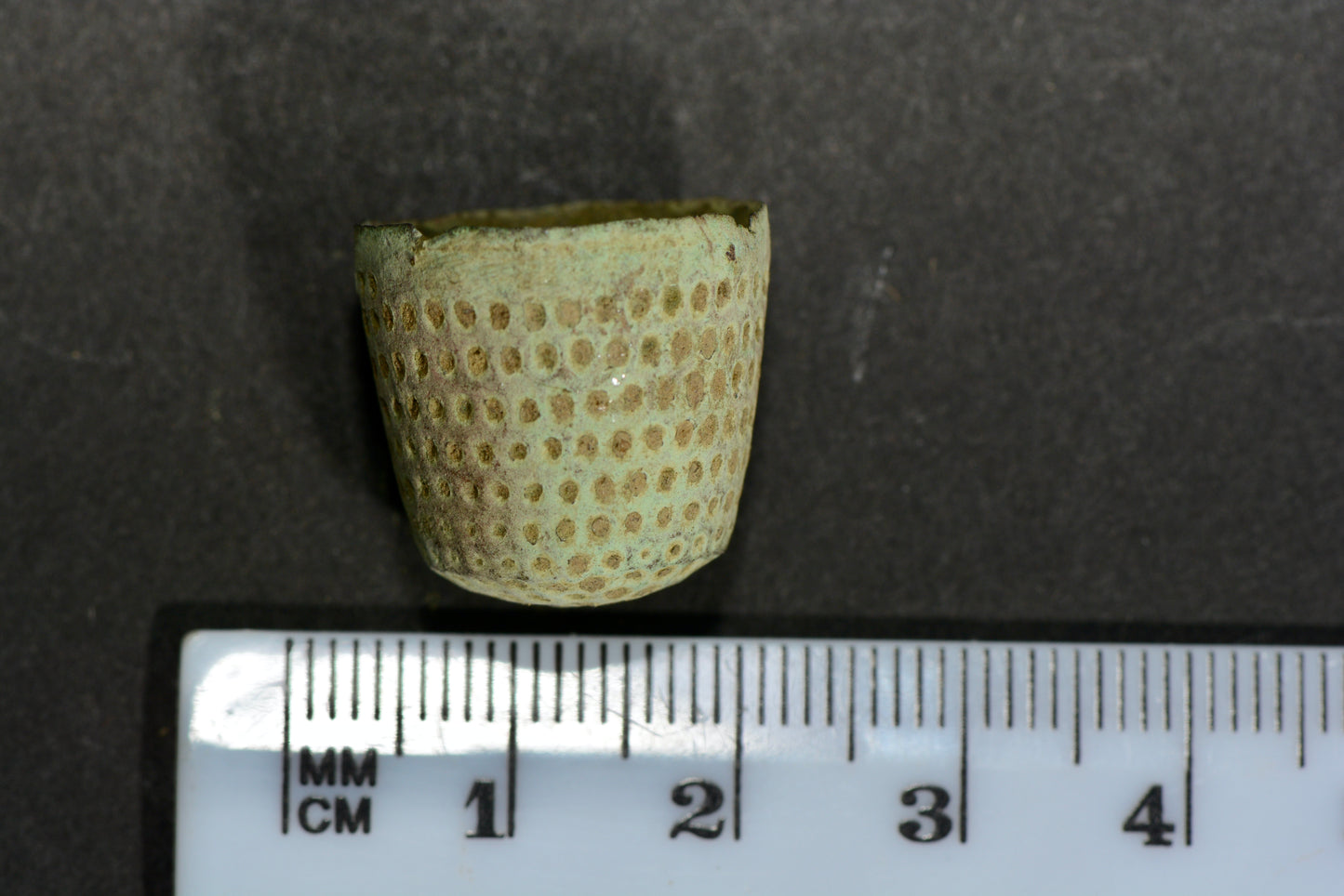 A post medieval bronze thimble English circa.1600 M17