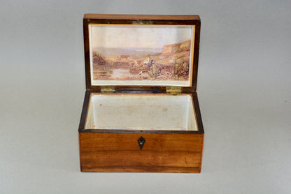 Edwardian inlaid Sorrentoware box