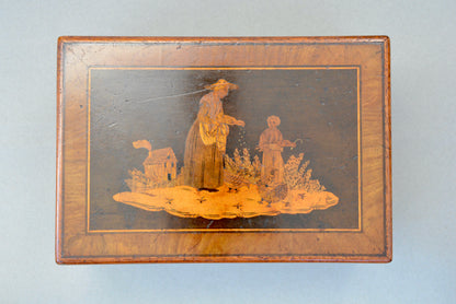 Edwardian inlaid Sorrentoware box
