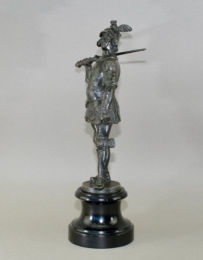 Sculptural figure of a Knight in armour circa.1900
