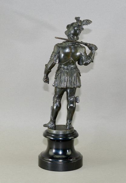 Sculptural figure of a Knight in armour circa.1900